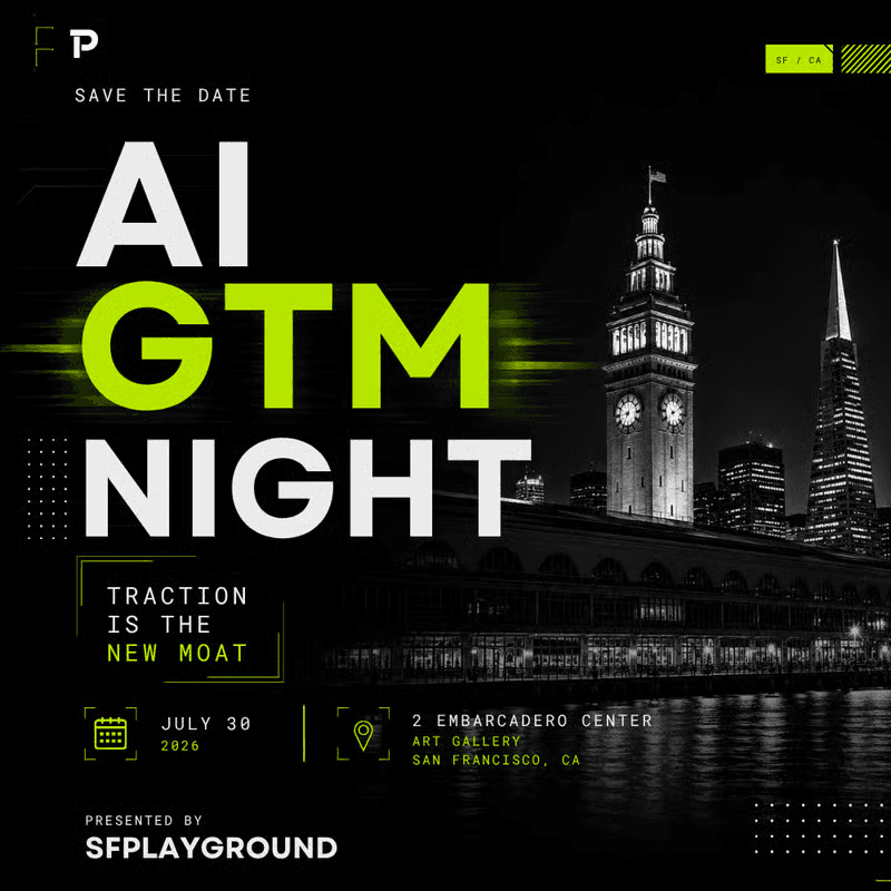 The AI GTM Night event poster