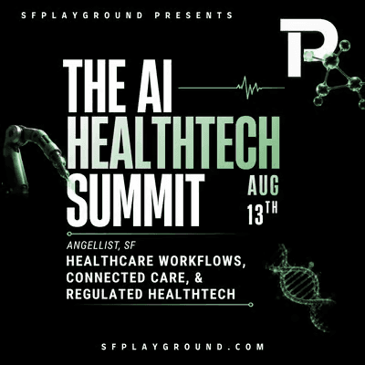 AI Healthtech Summit at AngelList event poster