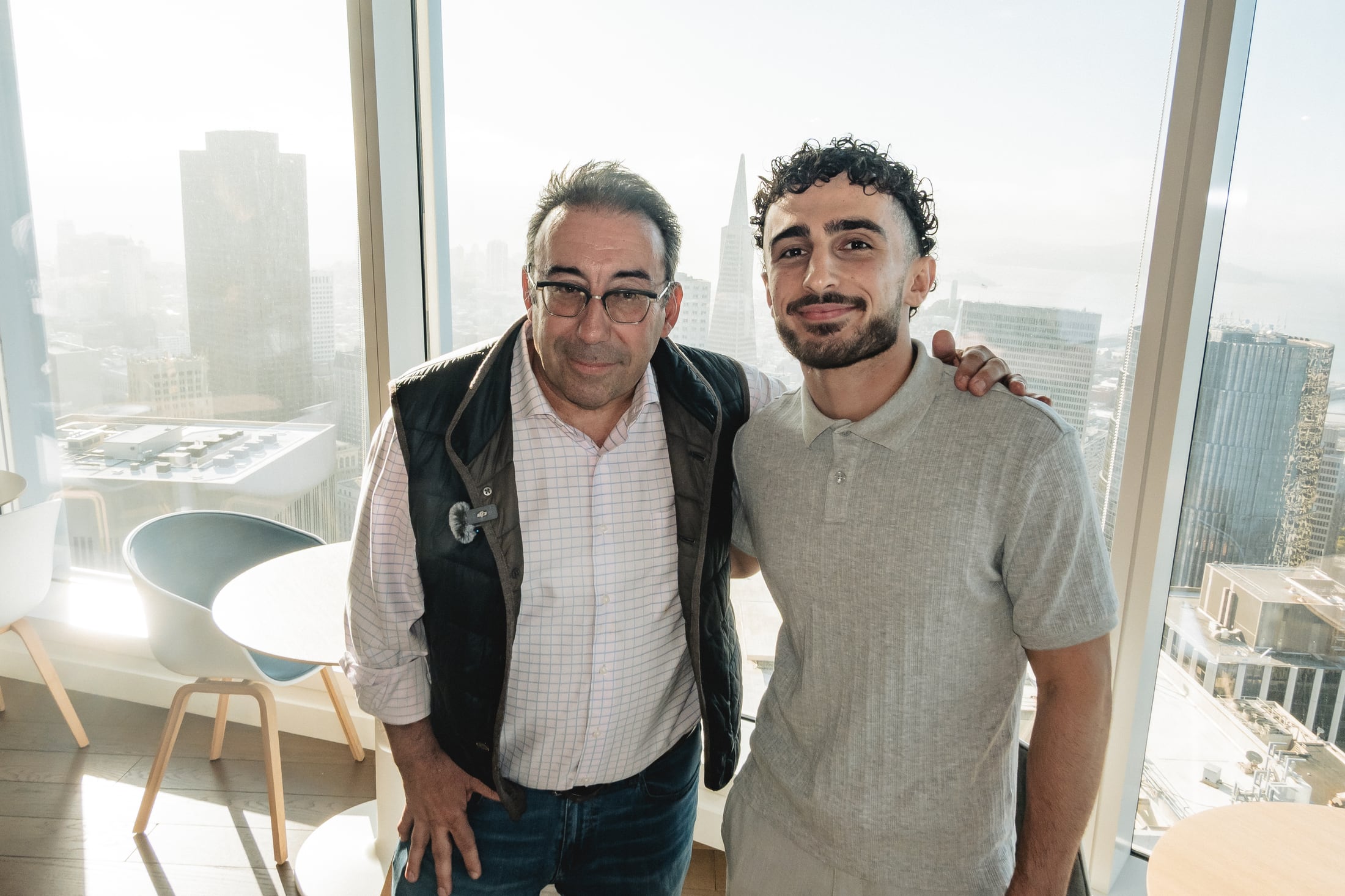 Founders and investors networking after a summit