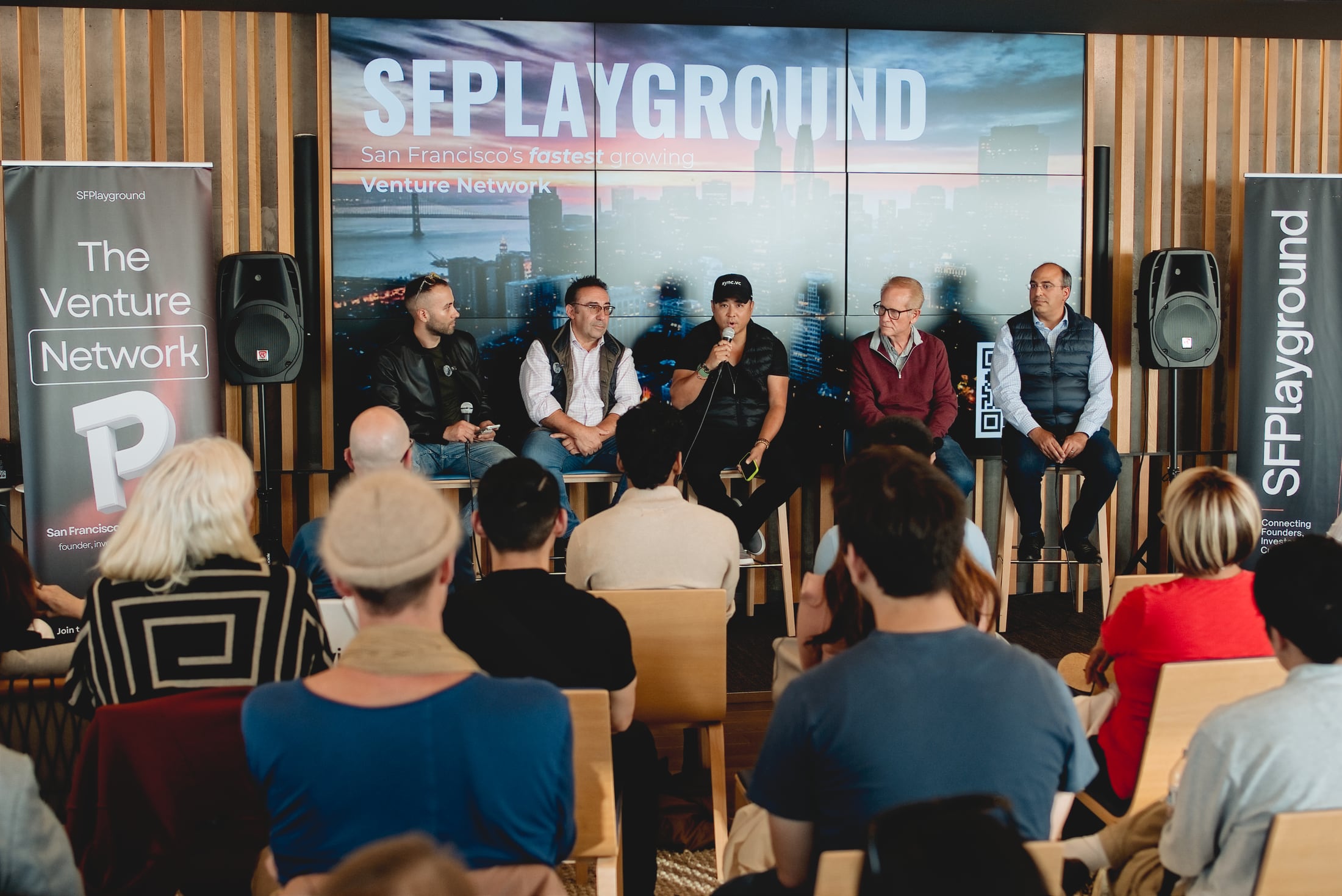 SFPLAYGROUND panel at Salesforce Tower